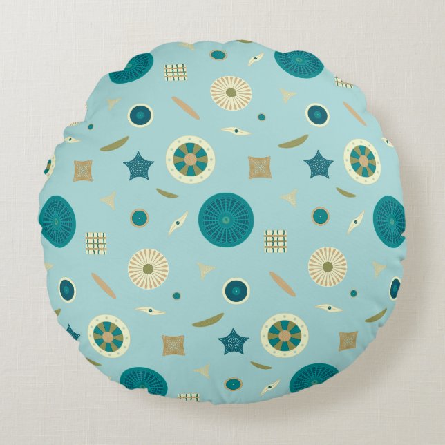 Coussin Rond Diatomées (Devant)