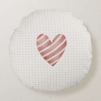 Coussin rond du coeur