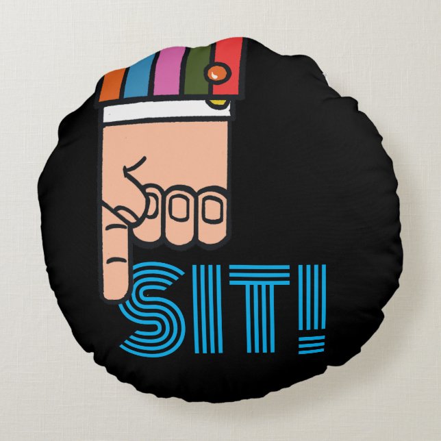 Coussin rond du doigt Snazzy (Dos)