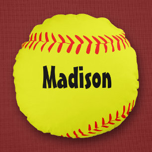 Coussin rond fait sur commande du base-ball