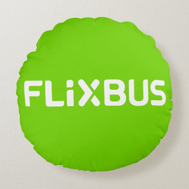 Coussin rond Flixbus (Devant)