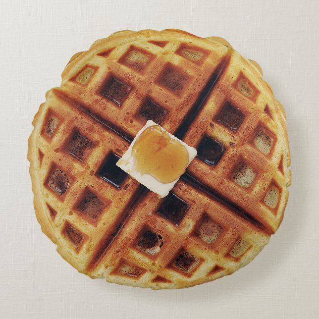Coussin rond gaufre (Devant)