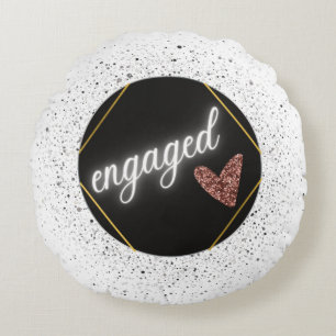 Coussin rond Glam engagé