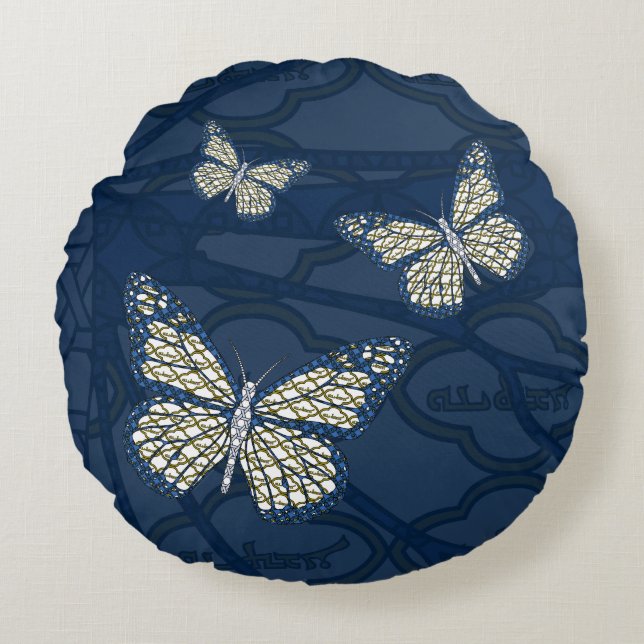Coussin rond juif Monarch (Devant)