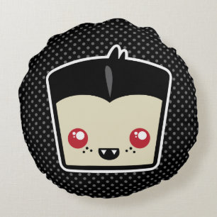 Coussin rond Kawaii Dracula
