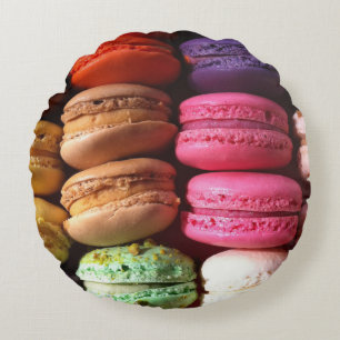 coussin rond macaron cookies