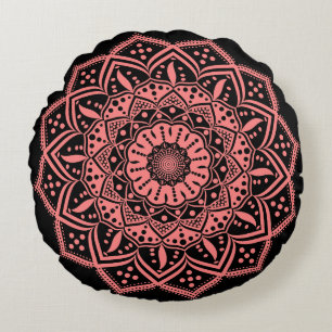 Coussin rond mandala