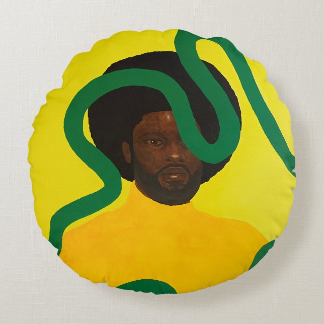 Coussin rond Muse #4 (Devant)