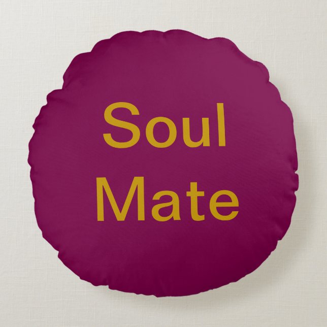 Coussin rond Soul Mate (Devant)