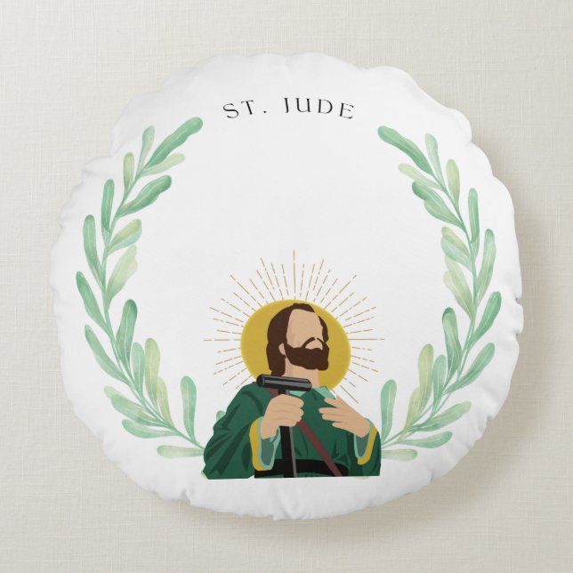 Coussin rond St. Jude (Devant)