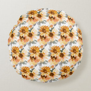 Coussin rond Sunflowers