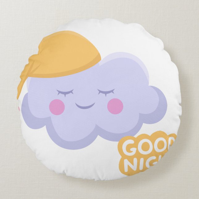 Coussin rond zzz round pillow (Front)