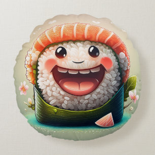 Coussin ronde en Sushi - Design Whimsical Amusemen