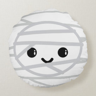 Coussin ronde Kawaii Mummy