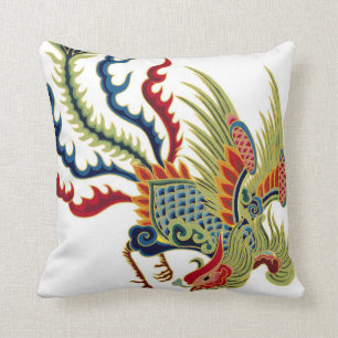 Coussin Rooster d'art asiatique
