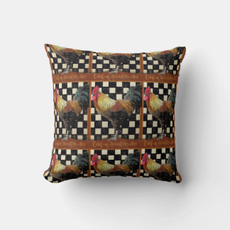 Coussin Rooster de bistro vintage