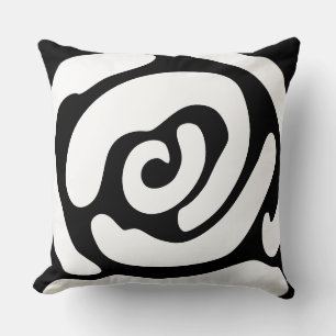 Coussin Rose Abstrait biologique moderne