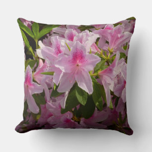 Coussin Rose Azalea Bush printemps floral