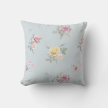 Rose bleu gris clair aquarelle florale