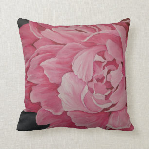 Coussin rose de beaux-arts de pivoine