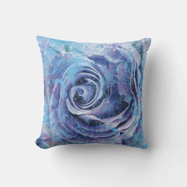 Coussin Rose de Blue Tone (Recto)