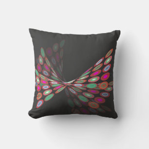 Coussin rose de coussin d'art de graphiques de