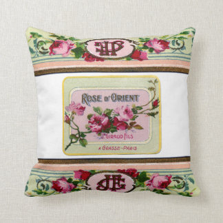 coussin rose de coussin de Français antique
