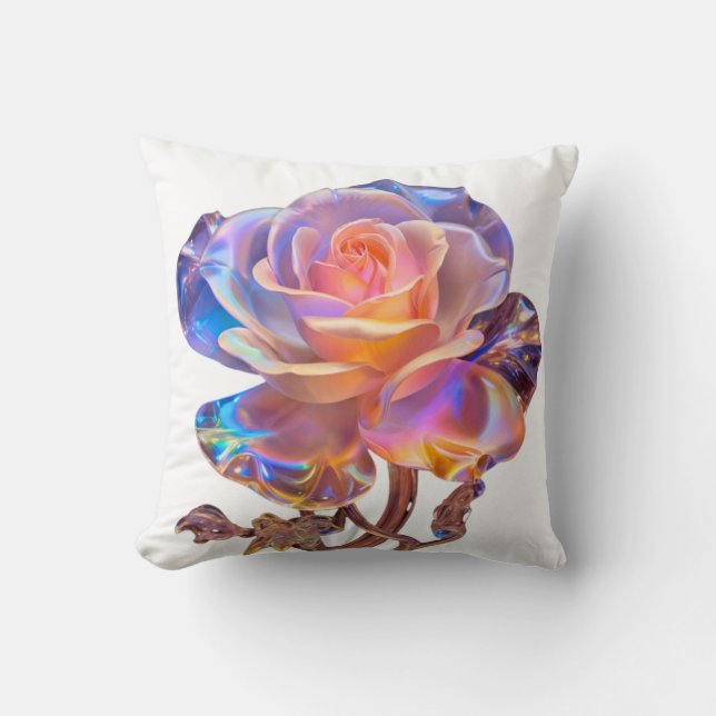 Coussin Rose de cristal (Recto)