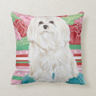 Coussin Rose de Della maltais