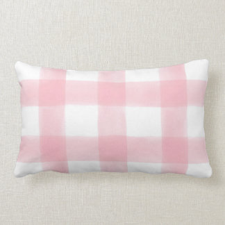 Coussin rose de guingan