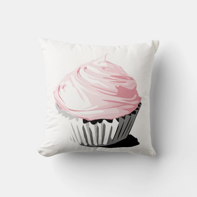 Coussin rose de petit gâteau (Recto)