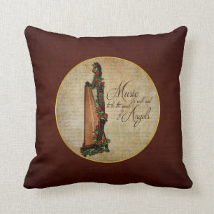 Coussin rose d'harpe d'Irlandais