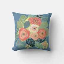 Rose et maman Coussin-Denim