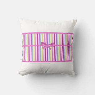 Coussin rose Faire-part bébé