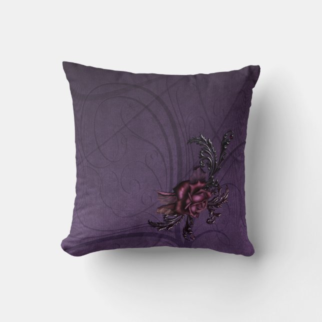 Coussin Rose foncé de pourpre (Recto)