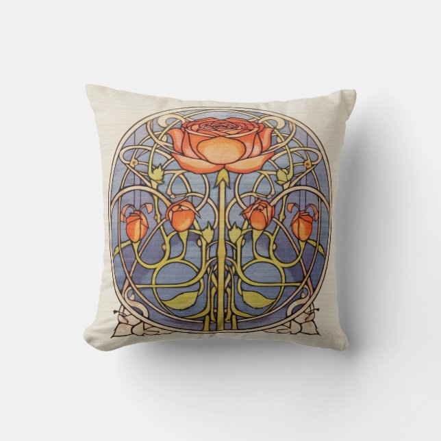 Coussin Rose Glasgow (Recto)