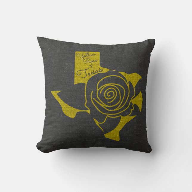 Coussin Rose jaune du Texas (Recto)