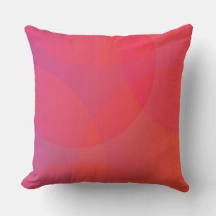 Coussin rose, orange, moderne, simple, cool, art tendance