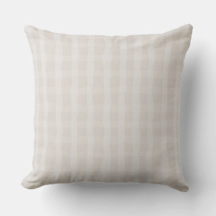 Coussin Rose Pâle Plaid Élégant 