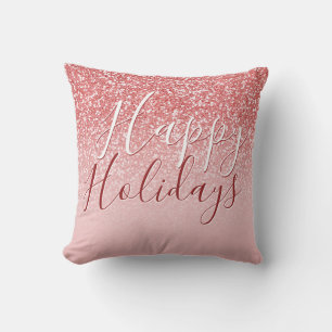 Coussin Rose Parties scintillant or Blush Ombre Joyeux Vac