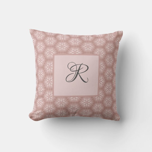 Coussin Rose Parties scintillant or Girly Motif géométriqu (Recto)