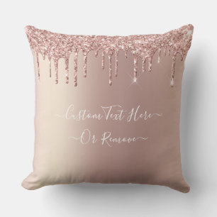Coussin Rose Parties scintillant Or Jeu d'oreiller brillan