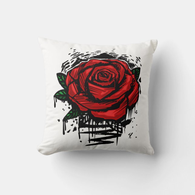 Coussin Rose robuste (Recto)