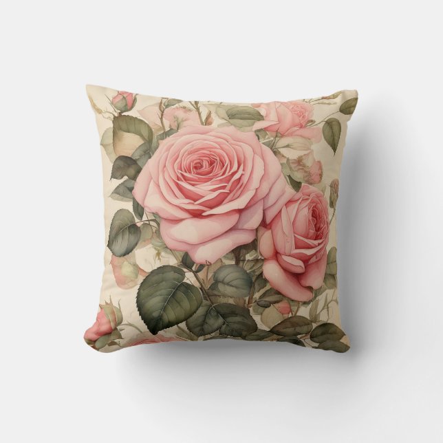 Coussin Rose rose (Recto)
