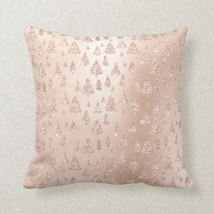 Coussin Rose rose gOr Parties scintillant métallique Arbre