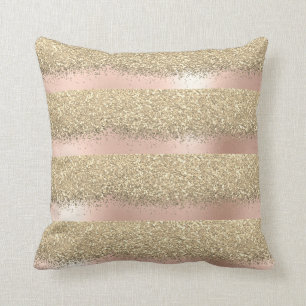 Coussin Rose Rose Or Poudre Blush Lux Parties scintillant