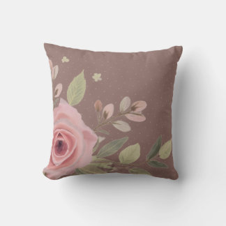 Coussin Rose rose pastel