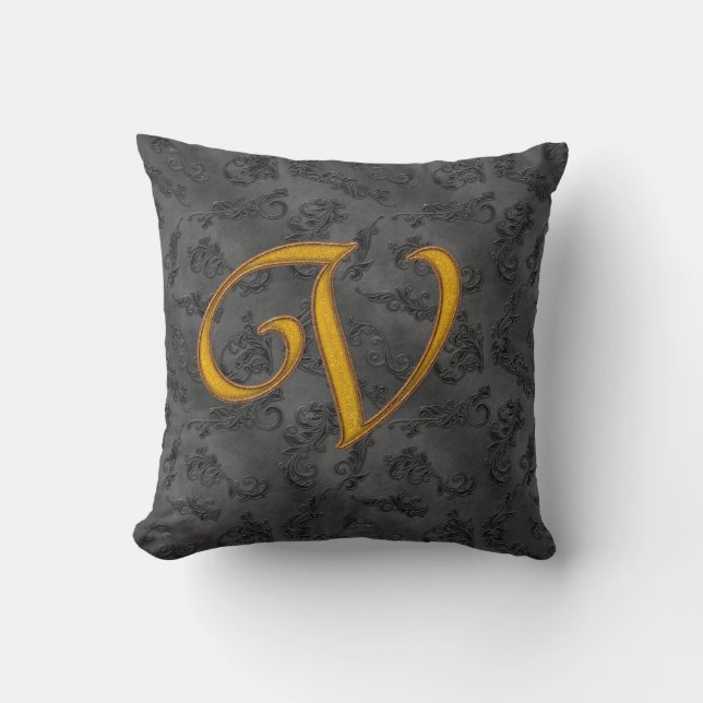 Coussin Rose Vintage or V (Recto)