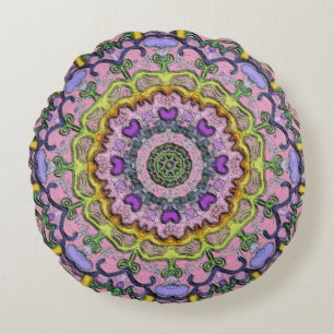 Coussin rose violet classique et traditionnel