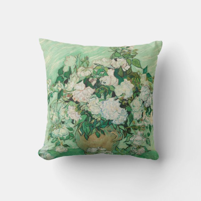 Coussin Roses - Bouquet de fleurs (Recto)